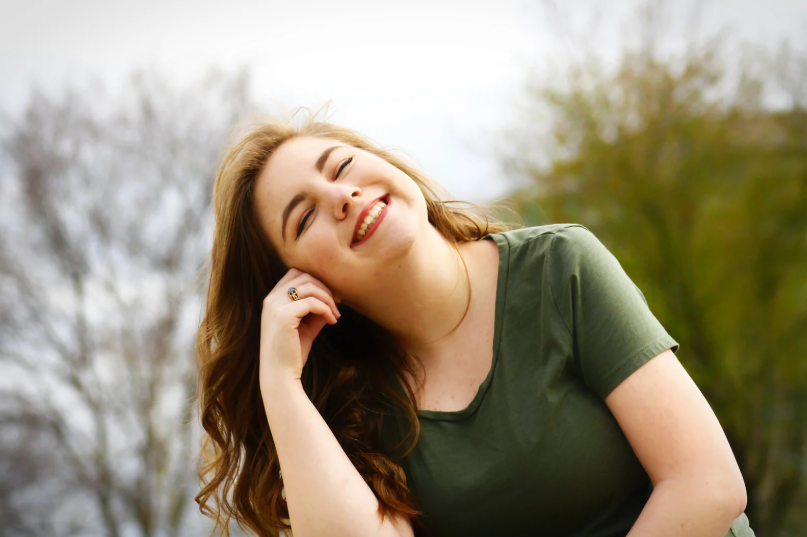 Happy client receiving IV therapy